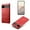Red-pixel6, variant on Case for Google Pixel 6, Premium Leather Slim Stylish Shockproof Anti-Scratch Protection Cover Case for Google Pixel 6-Red
