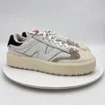 thumbnail image 4 of New Balance Men Size 7.5D CT3020C White Grey Leather Suede Training Shoes, 4 of 6