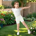 thumbnail image 6 of joogoo Pastel Checkered Girls Lined Shorts Bike Dance Bottoms 6T, 6 of 7