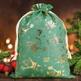 thumbnail image 5 of RBCKVXZ Christmas Gift Bag Sacks for Presents 8x12 Inch, Green Christmas Tree Snowman Deer Stocking Storage Sack Present Xmas Gift Bags Party Favors Bags, 5 of 7