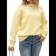 thumbnail image 2 of Suéter de Punto de Larga con Cuello Redondo y Lazo para Mujer, Sin Espalda Amarillo L, 2 of 10