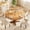 Walnut, variant on Farmhouse 47-Inch Round Dining Table, Sturdy Wood Pedestal Base Table Seats 4-6 for Kitchen, Dining Room & Apartment (Table Only)