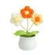 thumbnail image 2 of Flor de ganchillo, miniplantas artificiales en maceta, maceta de flores tejida a mano Estilo B, 2 of 9