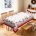 thumbnail image 5 of Nanqianyi Christmas Reindeer Tablecloth 60x102 Inch,Waterproof Rectangle Holiday Table Cover, 5 of 7