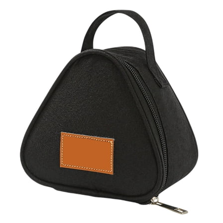 KMWGRE Triangular Insulated Bag Small Reusable Snack Bags Sandwich Bag with Handle and zip Lunch Box for Women Men Food Container