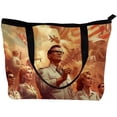 thumbnail image 2 of Independence Day Canvas Leather Mix Handbag - Stylish Twill Sponge Jeanette Hand-Held Purse, 30x10.5x39cm/11.8x4.1x15.4in, 2 of 5