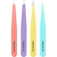 thumbnail image 5 of Pirates Cut Expert Tools Slant & Pointed Tip Precision Tweezers for Eyebrow, Facial Hair, Ingrown Hair & Splinter Removal, Stainless Steel, Multicolor, 5 of 5