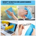 thumbnail image 4 of HOMERHYME Microfiber Glass Cleaning Cloth, 6 Pack Window Glass Cleaning Rags, Reusable Lint-Free Streak Free Polishing Cloth Wipes for Stainless Steel, Eyeglasses, Mirrors, Screens & Lenses, 4 of 7