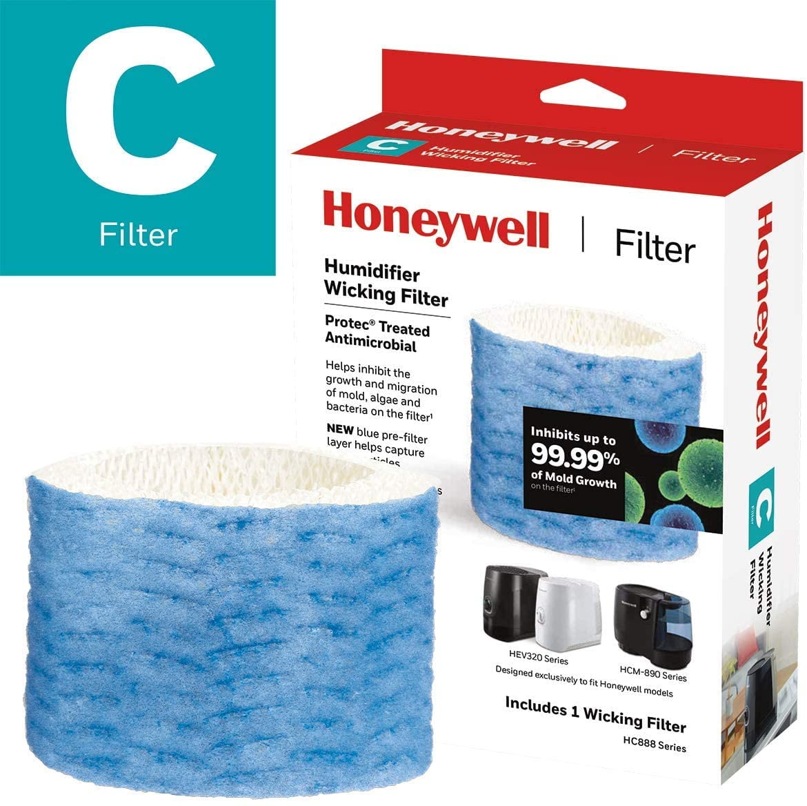 Certified Honeywell HC888PFC Humidifier Replacement Wicking Filter