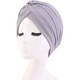 thumbnail image 4 of 2Pcs/4Pcs Women's Cotton Turban Head Wrap Cancer Chemo Beanies Cap Headwear Cap Bonnet Hair Loss Hat, 4 of 8