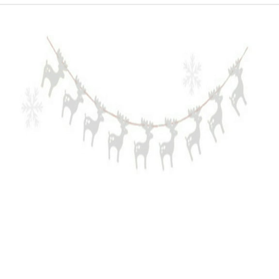 Masteelf  3 M Elk Decoration Reindeer Garlands Party Decorations Silver