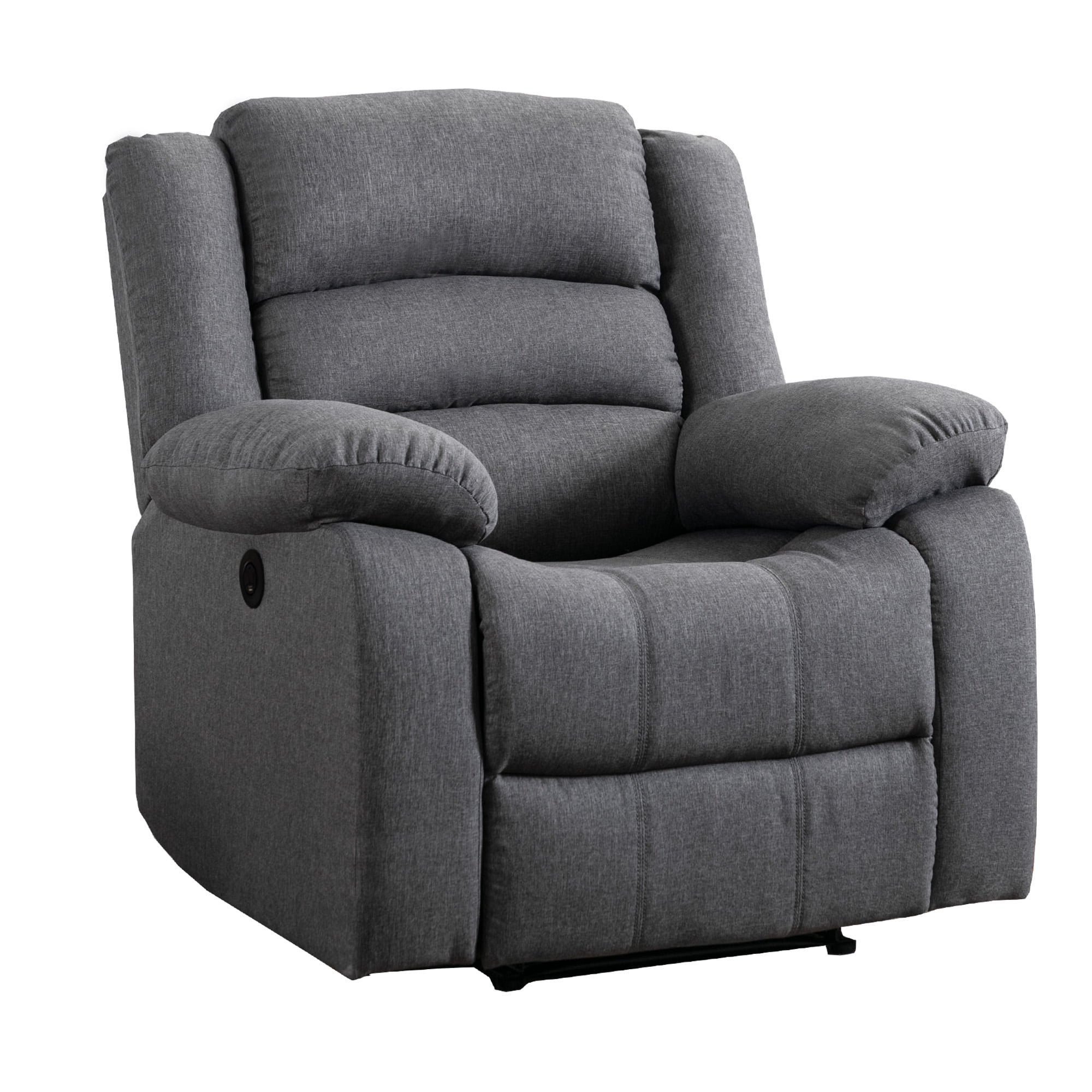 Bonzy Home Power Recliner Chair for Big and Tall，Single Sofa for Living Room Chair，Gray