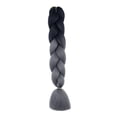 thumbnail image 4 of trenzada Jumbo, extensión de cabello trenzado sintético de 23,62 pulgadas, extensión sintética para rendimiento, fiesta y vacaciones B35, 4 of 9