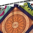 thumbnail image 4 of Vintage Shower Curtain 36x72 Inches with Plastic Rings, Quick-Drying Polyester Fabric for Bathroom, Boho Style Earthy Tribal Artistic Decor, 4 of 5