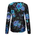 thumbnail image 5 of Pntutb, camiseta de manga larga holgada con cuello redondo y estampado de flores informal a la moda de verano para mujer, blusa, jersey Pntutb Pntutb-1880, 5 of 5