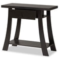 thumbnail image 4 of Bowery Hill Dark Brown Finished Wood 1-Drawer Console Table, 4 of 11