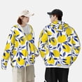 thumbnail image 6 of Daiia Tropical Lemon UPF 50+ Sun Protection Hoodie Jacket Lightweight Long Sleeve Sun Shirt for Women Men with Pocket Hiking Outdoor-Small, 6 of 9