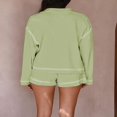thumbnail image 4 of Sweat-shirt et Short à Col en V Deux Pièces pour Femme, 4 of 5