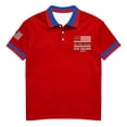 thumbnail image 4 of Trgacdwlo 1776-2026 Polo Shirt for Men 250th Anniversary USA Shirts Flag Print Independence Day Freedom Big and Tall 4th of July Golf Shirt, 4 of 5