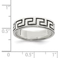 thumbnail image 2 of 925 Sterling Silver Antiqued Greek Key Ring Size 7, 2 of 6