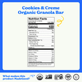 thumbnail image 4 of MadeGood Cookies & Crème Granola Bars, 6 Healthy Snack Bars, 0.85 oz Each, 4 of 9