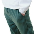 thumbnail image 2 of Brooklyn Cloth Men's Fleece Jogger Sweatpants, Elastic Waist, Ankle Cuffs, Hunter Green, Large, 2 of 4