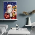 thumbnail image 2 of Santa Claus 5D bricolaje completo redondo taladro diamante pintura bordado conjuntos de costura FLhrweasw Nuevo, 2 of 8