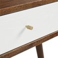 thumbnail image 5 of Madison Park Rigby 3-Drawer Manufactured Wood Writing Desk in Pecan/White, 5 of 5
