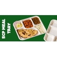 thumbnail image 3 of Generic 100% Composable 5-Compartment Meal Plate Set | Sustainable Sugarcane Bagasse Biodegradable Dinnerware | Eco-Friendly Disposable Plates | Microwave Safe, Sturdy & Stylish, EE5CPMEALT, 3 of 3