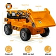 thumbnail image 2 of 12V 4WD Kids Ride-On Dump Truck - Battery Powered Construction Vehicle - Electric Dump Bed & Remote Control - Shovel & Music Player - Interactive Features, 2 of 8