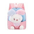 thumbnail image 5 of CUZIBR Cute 3D Plush Rabbit Toddler Backpack Lightweight Kids Backpack Adjustable Breathable Shoulder Straps Small Storage Daypack For Toddler Travel Daily School Bag, 5 of 9