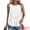 White, variant on DARING DIVA Women's Babydoll Tank Summer Peplum Sleeveless Casual Flowy Shirts S White