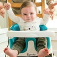 thumbnail image 5 of Ingenuity Baby Base 2-in-1 Booster Feeding High Chair and Floor Seat with Self-Storing Tray - Peacock Blue, 5 of 14