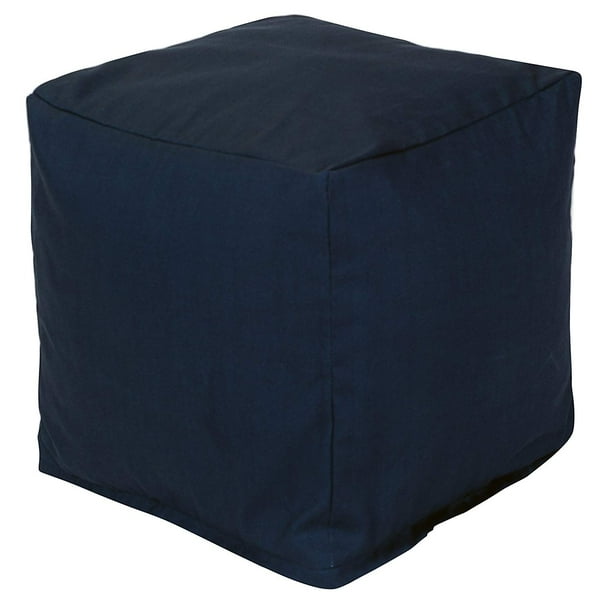 Majestic Home Goods Solid Indoor/Outdoor Ottoman Pouf Cube Walmart
