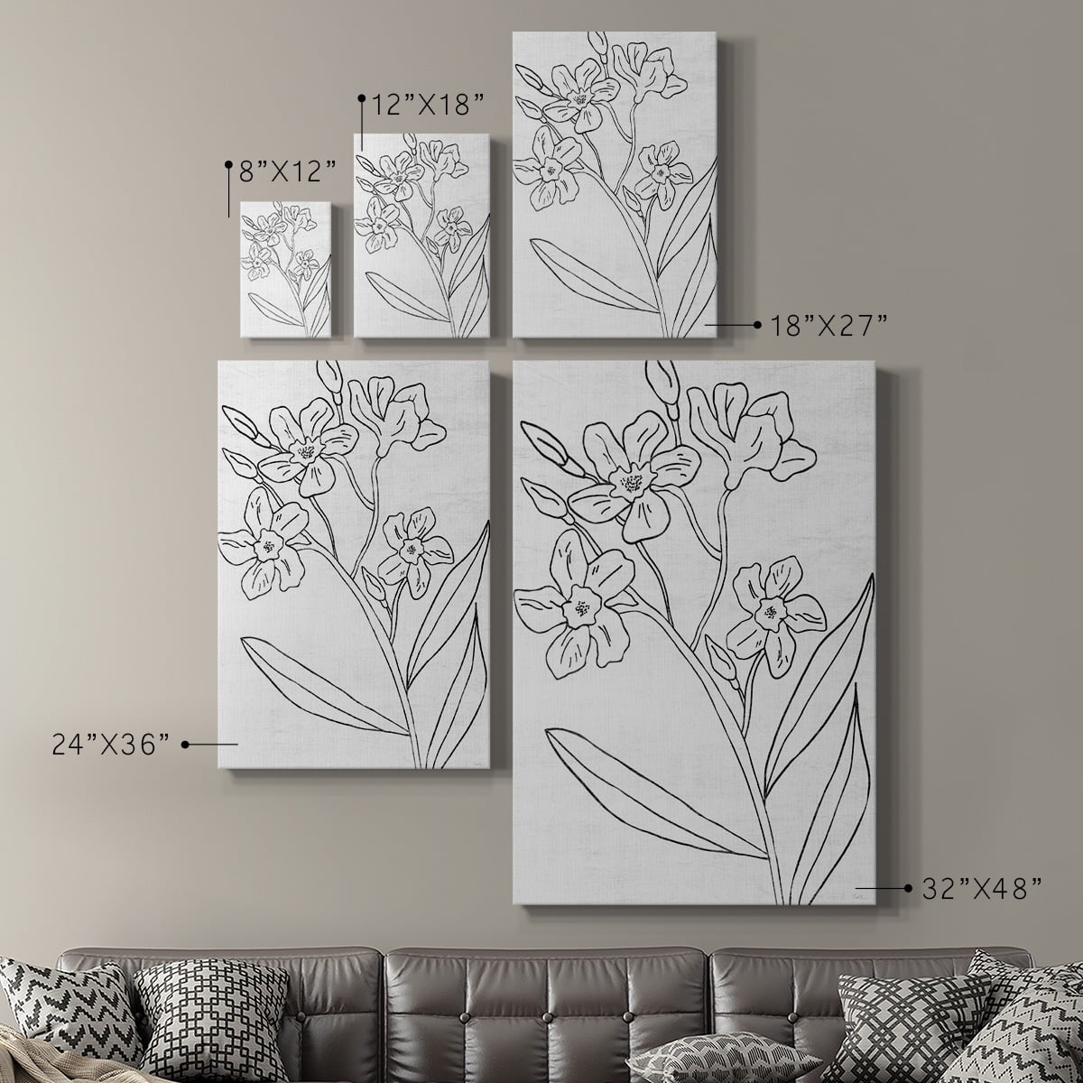 Botanical Sketch II Premium Gallery Wrapped Canvas - Ready to Hang