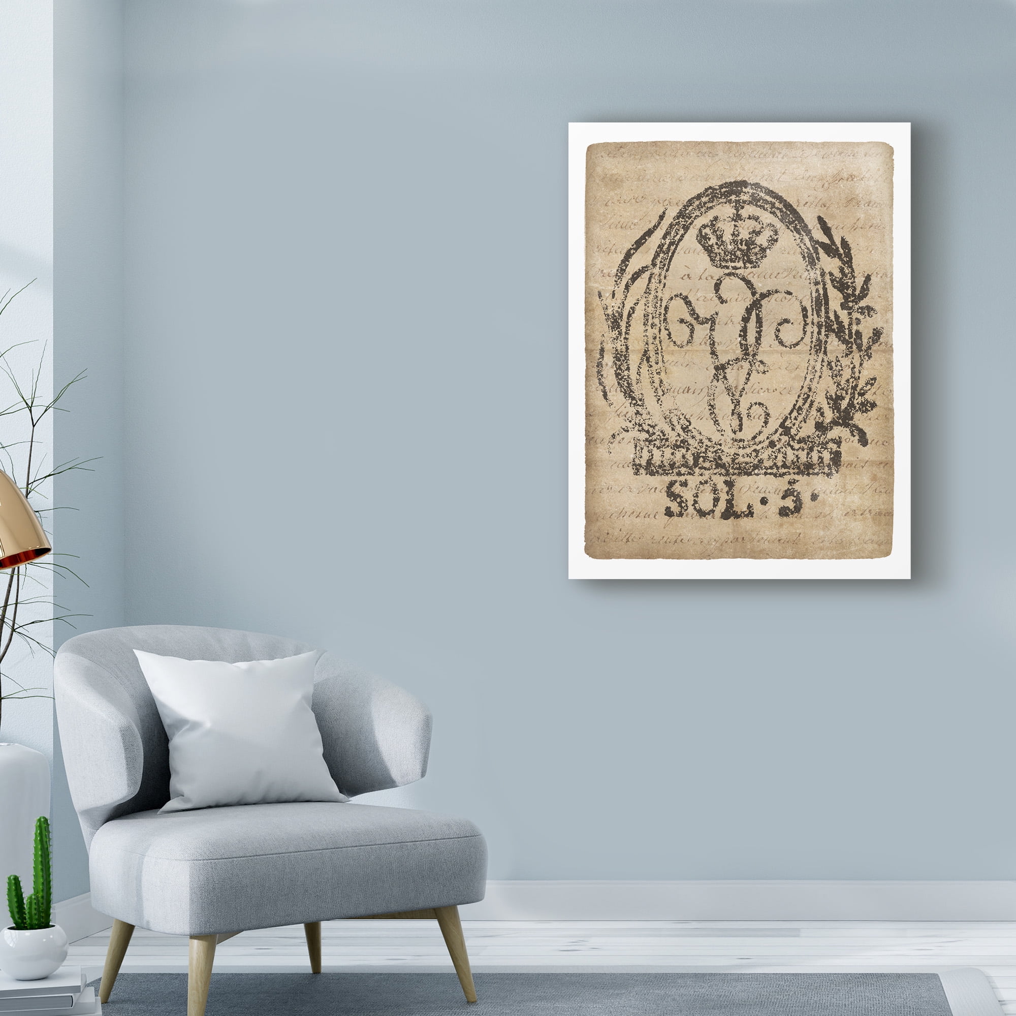 Trademark Fine Art 'Vintage Seal III v2' Canvas Art by Wild Apple Portfolio