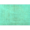 thumbnail image 1 of Ahgly Company Machine Washable Indoor Rectangle Persian Turquoise Blue Traditional Area Rugs, 8' x 10', 1 of 4