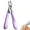 Purple, variant on Nailpro Guard Clippers, Toenail Clippers for Thick & Ingrown Nails - Fixed 30° Ultra-Sharp Stainless Steel, Non-Slip Handle (Seniors & Adults) (White)