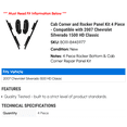 thumbnail image 2 of Cab Corner and Rocker Panel Kit 4 Piece - Compatible with 2007 Chevy Silverado 1500 HD Classic, 2 of 2