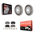 thumbnail image 1 of Transit Auto Front Coated Disc Brake Rotors and Semi-Metallic Pads Kit for Car Chevrolet HHR KGF-100042, 1 of 11