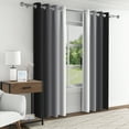 thumbnail image 5 of Aofoto Gray Blackout Curtains for Bedroom,Ombre Room Darkening Gray Curtains Grommet,2 Panels,52x63 inch, 5 of 5