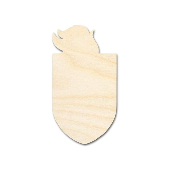 Unfinished Wood Knight Mascot Shape 24" / 1/2"