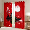 thumbnail image 2 of Castle Fairy Oriental Samurai Curtains Pack of 2 (42x84 Each),Sakura Curtains Blackout, 2 of 6