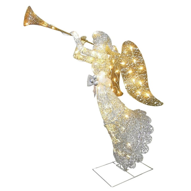 s de ángel de luz LED , s decorativas, esculturas coleccionables para jardín, césped, escritorio, regalos de vacaciones, adornos SM SunniMix Estatua de ángel