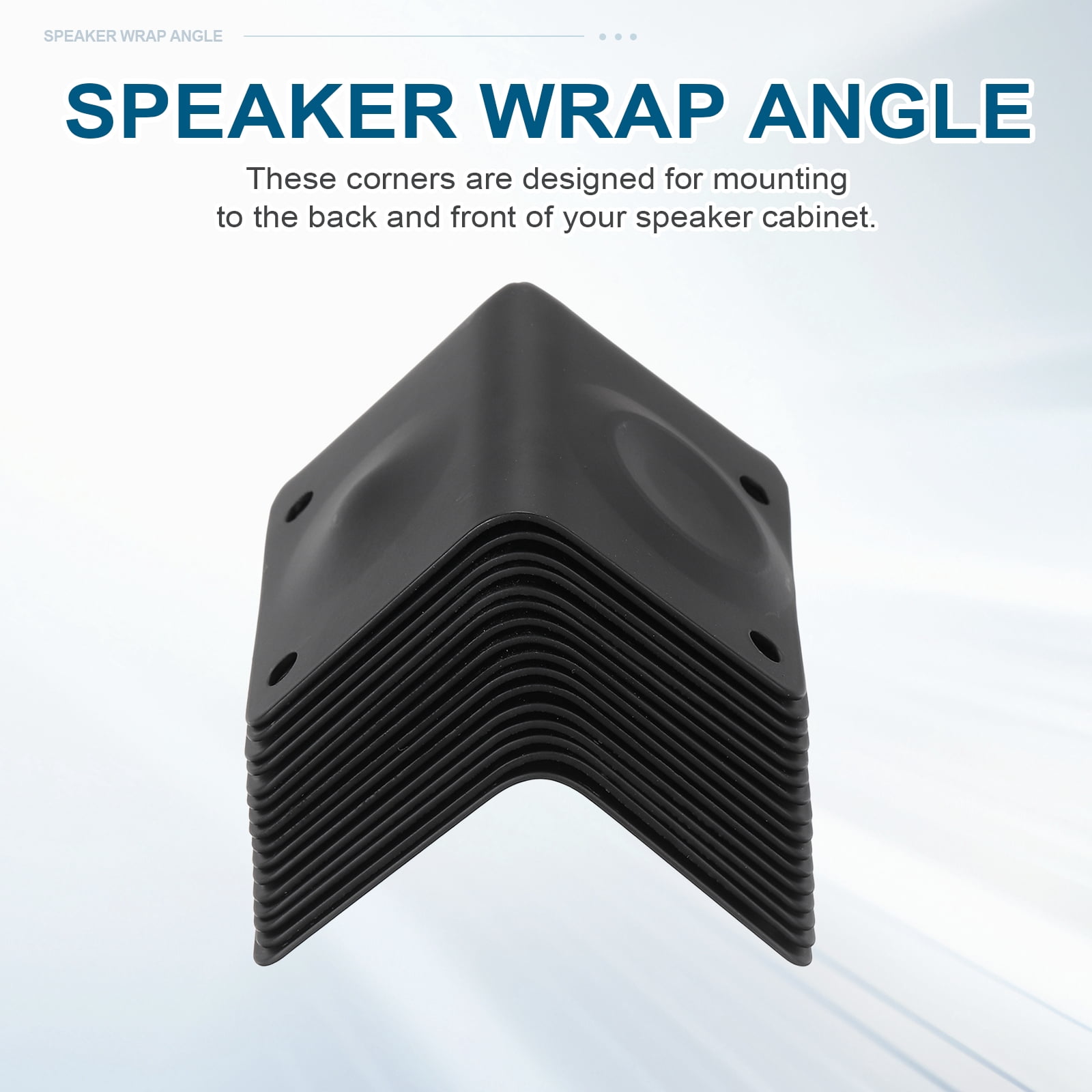 Uxcell 16Pcs Speaker Cabinet Corners Protector 51x50x74mm Metal Stackable Guard Wrap Angle Case Edge Box Protection for Stage DJ Audio Sound Case