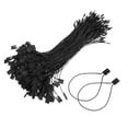 thumbnail image 1 of Uxcell 1000pcs Polyester Hang Tag String (6.7") - Plastic Snap Lock Pin Loop Black, 1 of 6