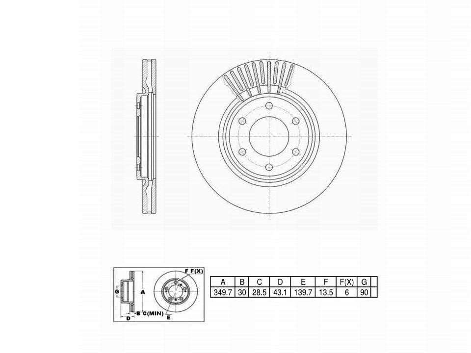 Winstop Brake Kits, Front WSK974, Nissan Armada 2015-2012