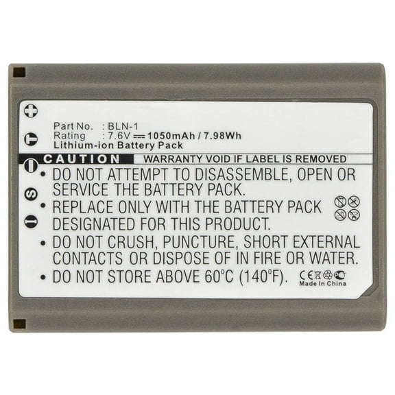 Batteries N Accessories BNA-WB-L9041 Digital Camera Battery - Li-ion, 7.6V, 1050mAh, Ultra High Capacity - Replacement for Olympus BLN-1 Battery