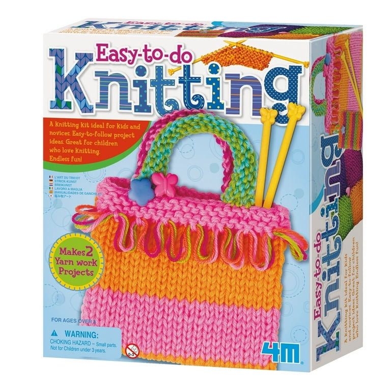4M Easy-to-Do Knitting Kit 3 Pieces 