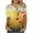 Womens tops plus size-Yellow, variant on Spring Tops for Women Womens Tops Plus Size under $5 Fashion Women Round Neck Short Sleeve Print Button Pocket Casual Tops S-2XL